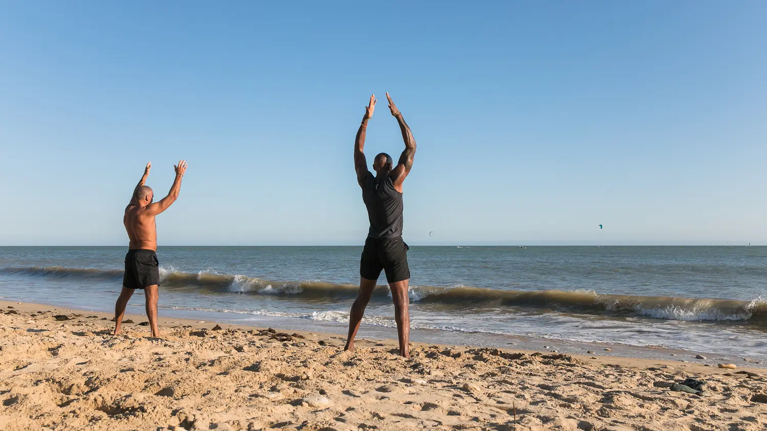 Yoga sur la plage