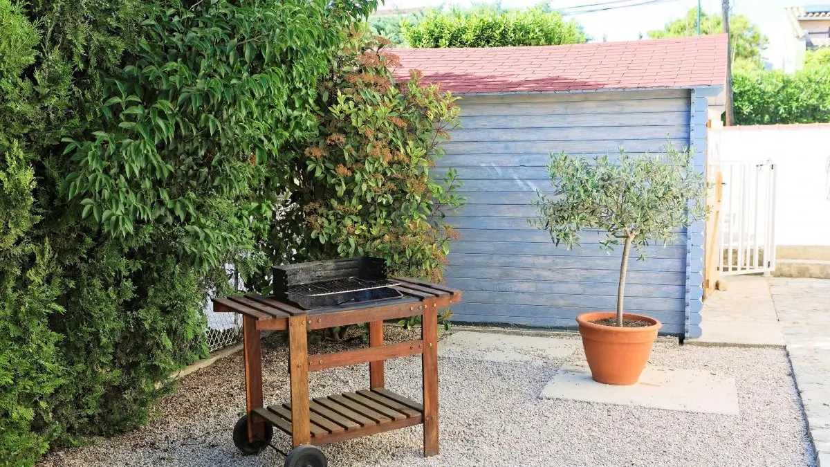barbecue et étendage