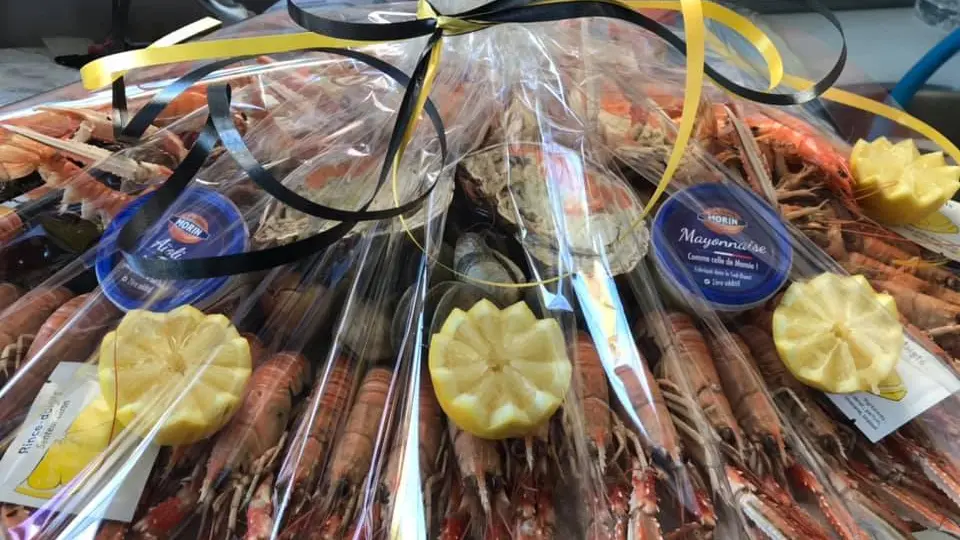 Fruits de mer en vente