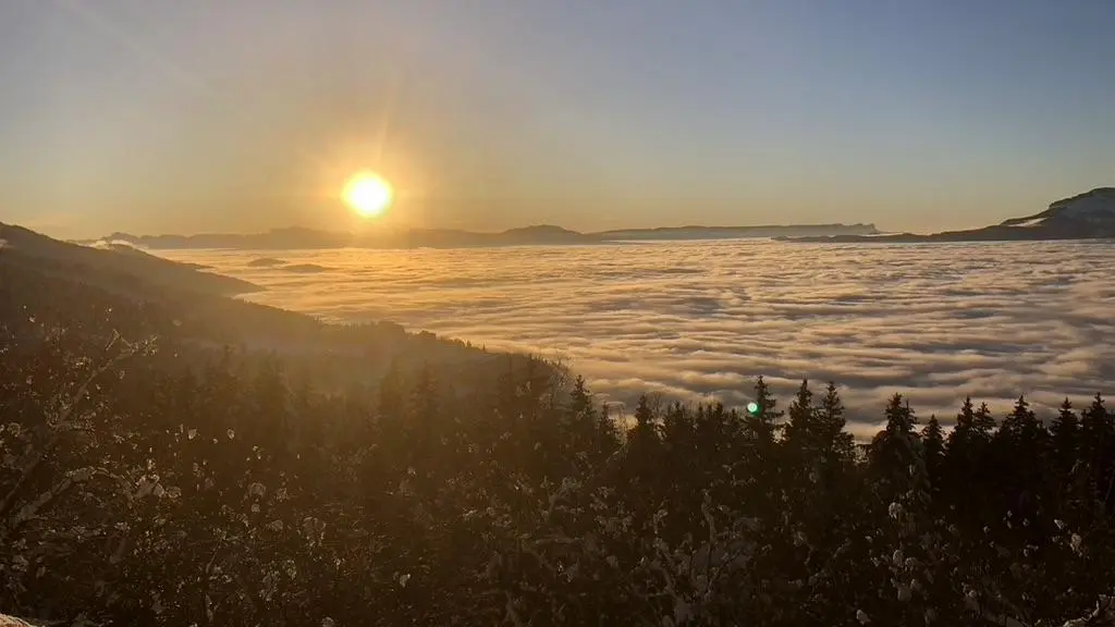 Coucher de soleil aux 7 Laux