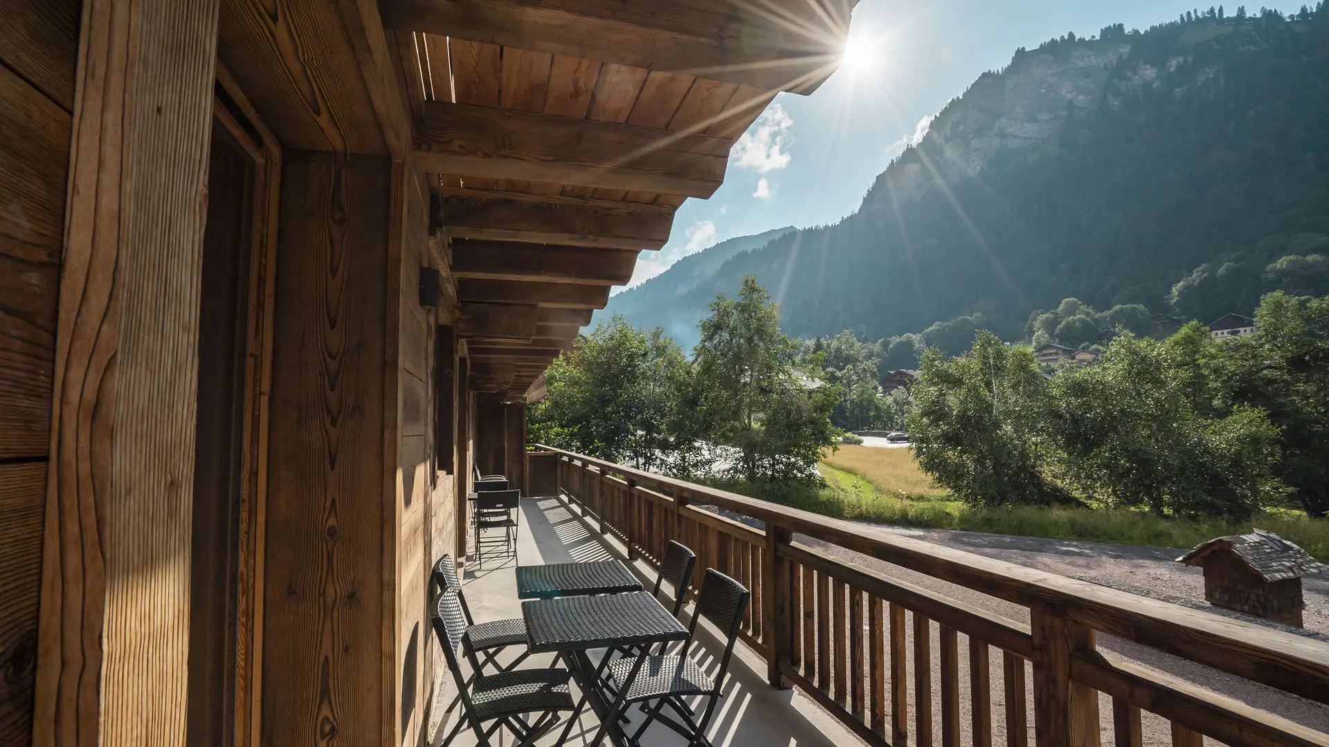 Vue du balcon-été - Chalet les Cerfs_Châtel