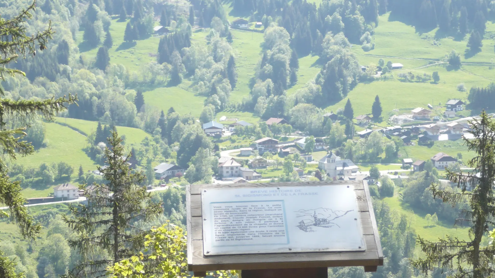 Vue sur le hameau de La Frasse