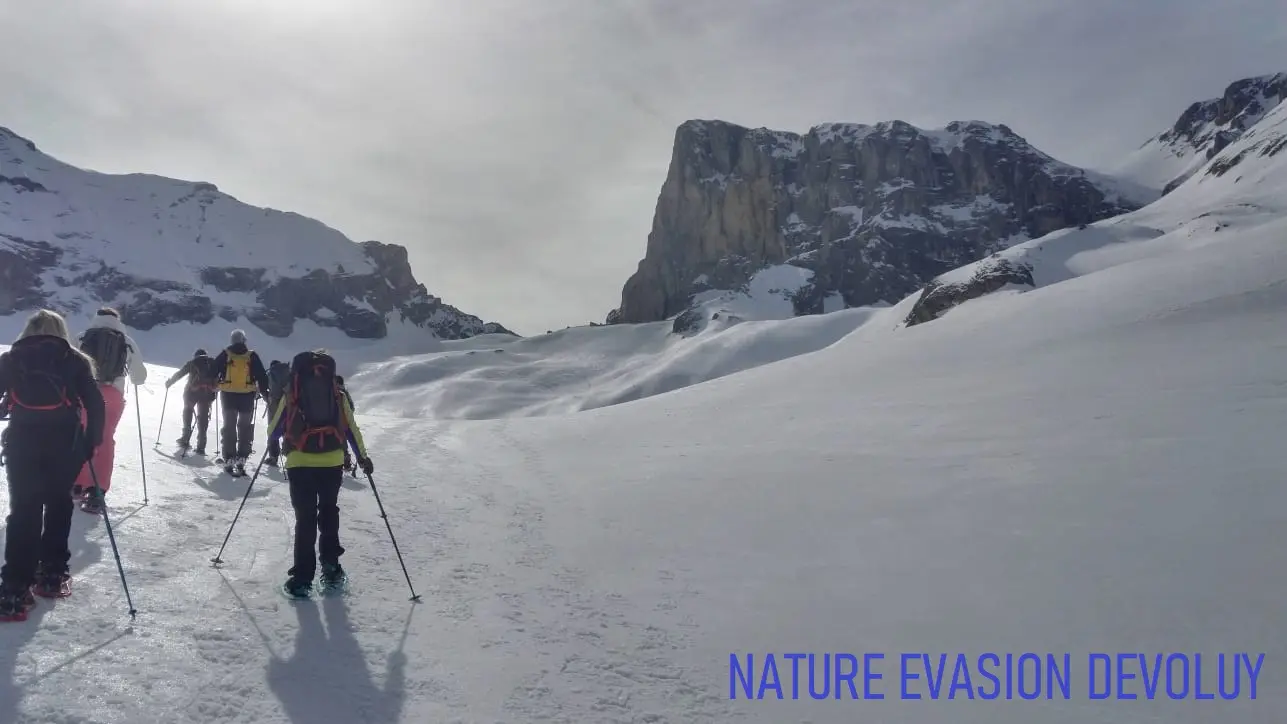 Sortie raquettes avec Michel Manini, Dévoluy, Hautes-Alpes