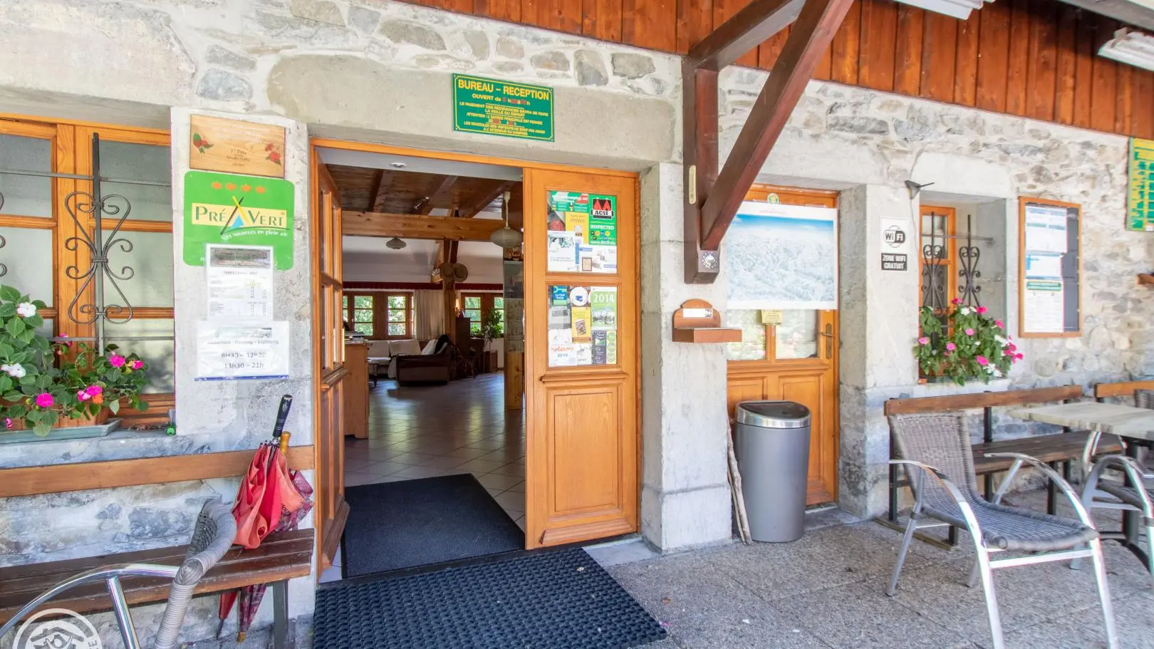 Accueil du camping / gîtes