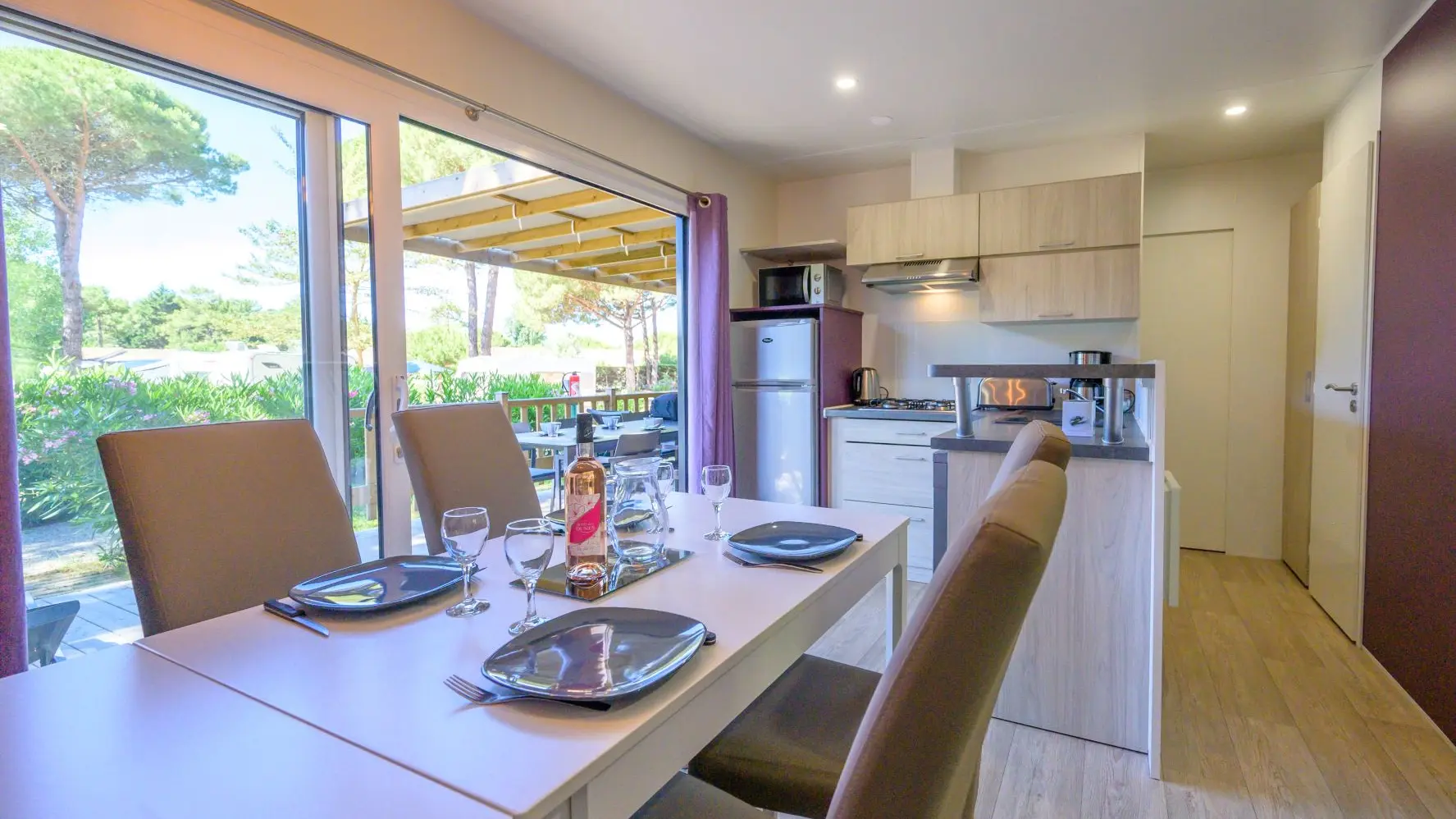 Séjour de mobil-home