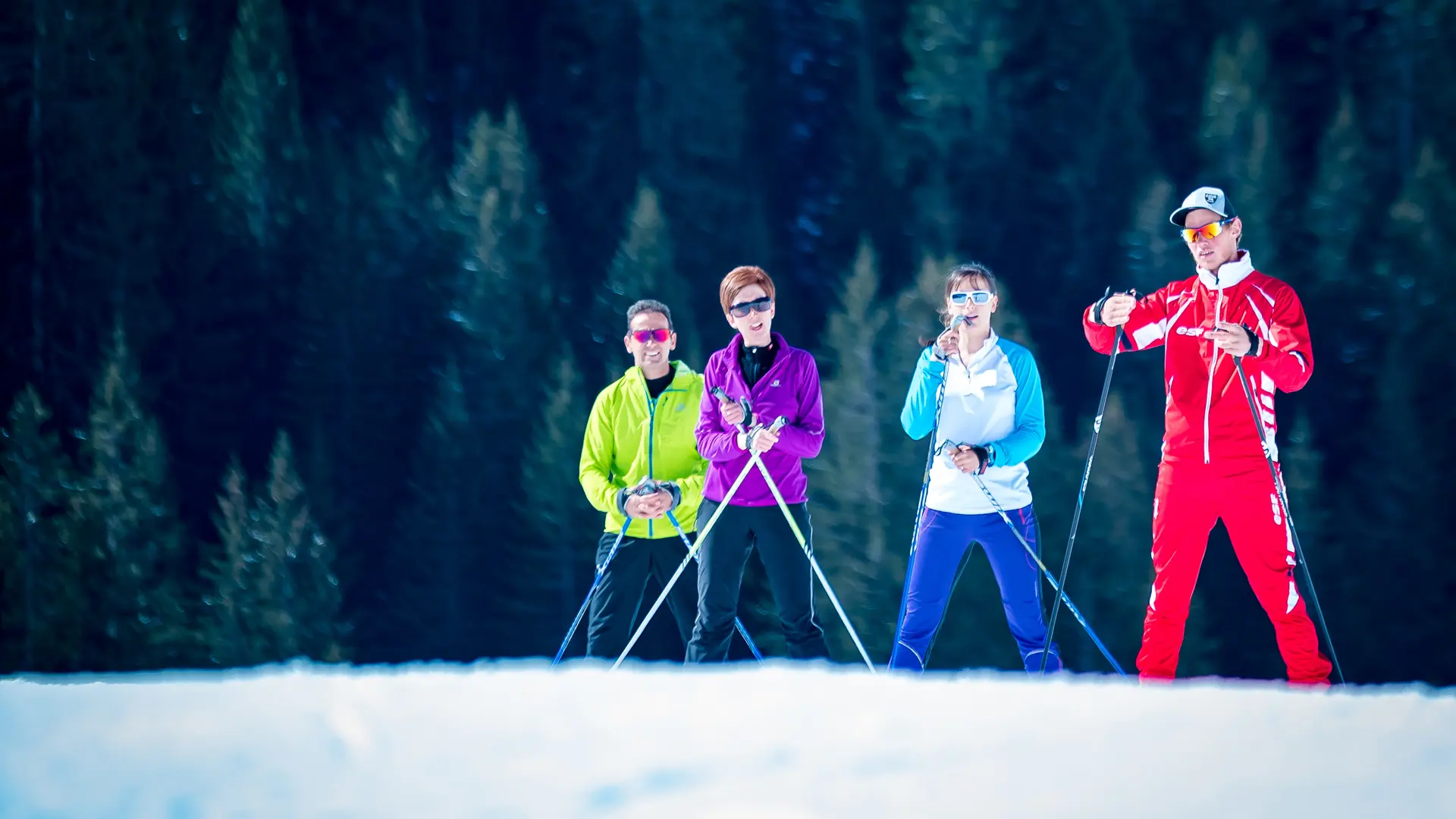 Cour de ski de fond pour adultes alpes