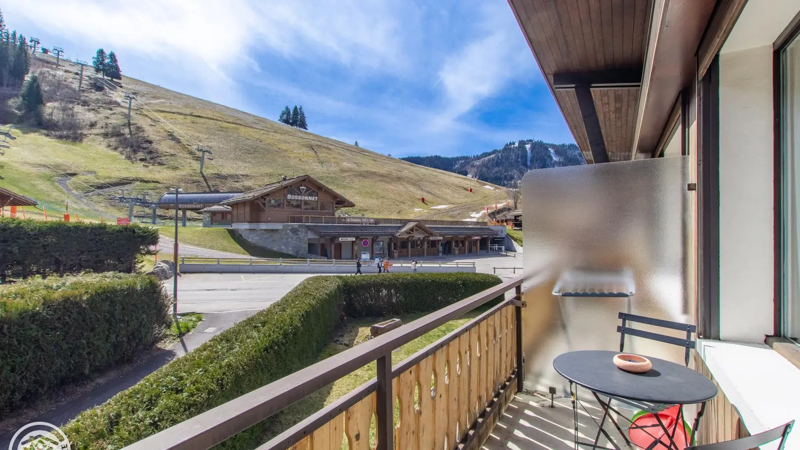 Balcon vue pistes