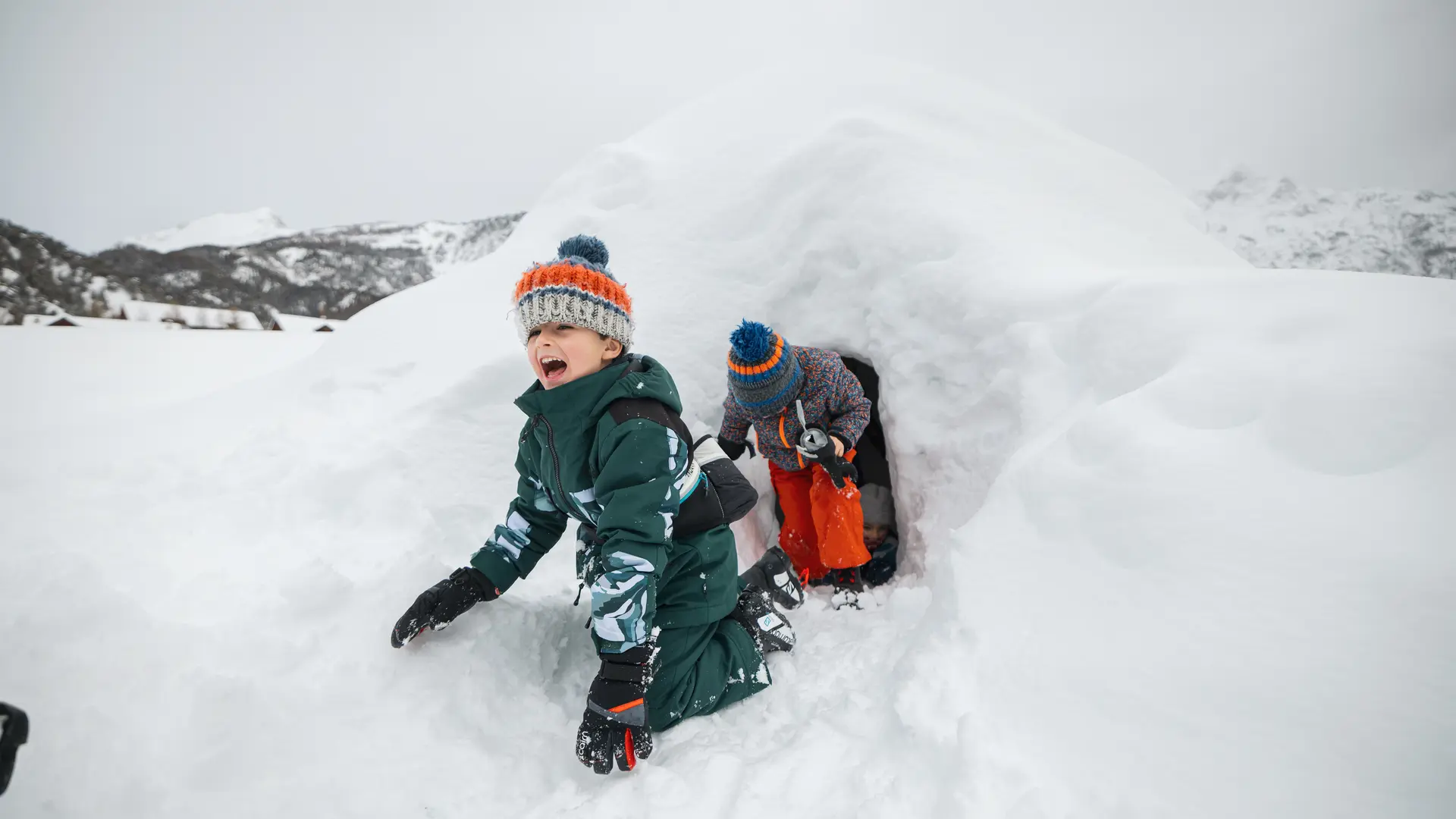 Cours de ski de fond pour enfant Team Winnie ESF Névache