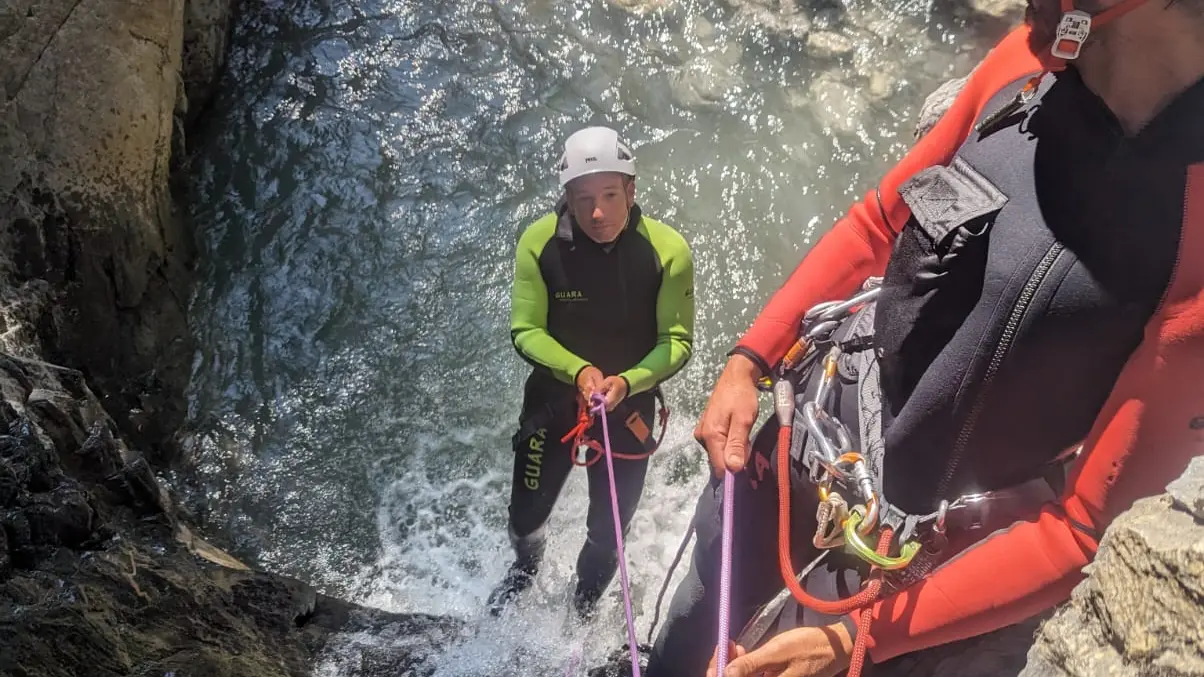Descente en rappel avec Etoile Rando