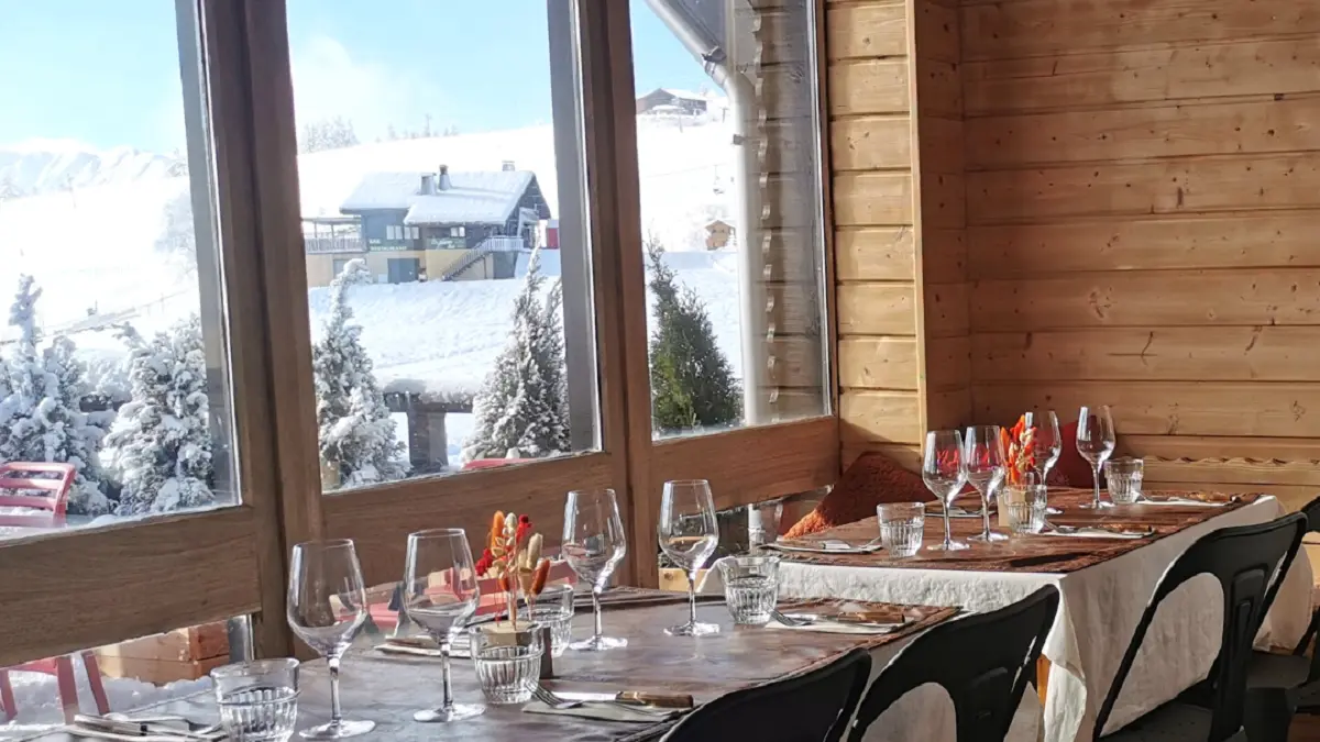 Intérieur du restaurant Le Choucas