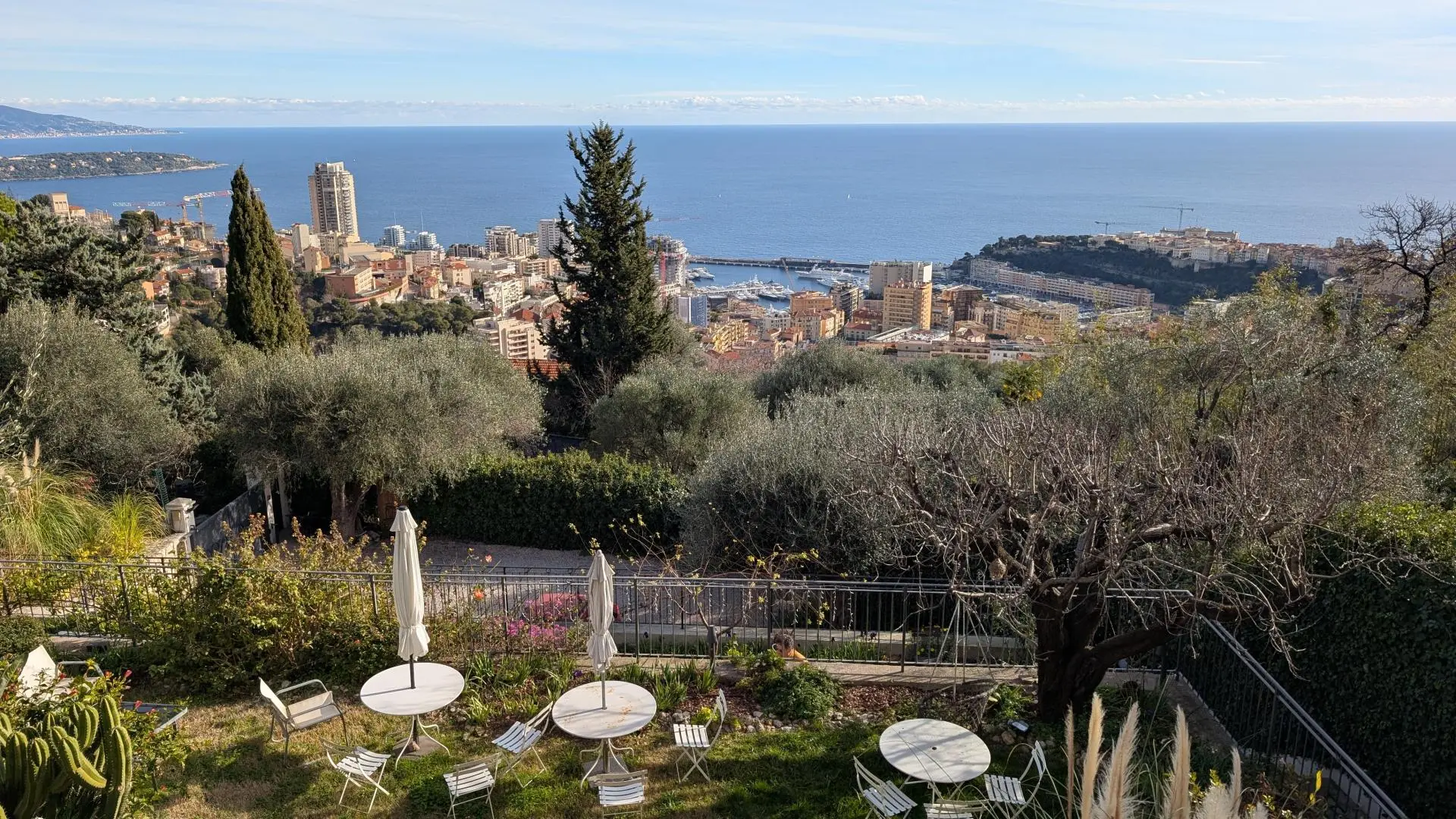 Vue de L'Amandier-Mas d'Angeline-Beausoleil-Alpes-Maritimes