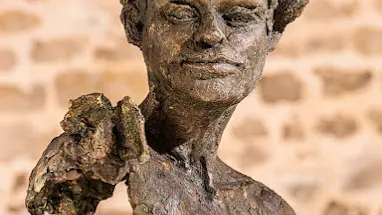 Nenúfar, terracota patinada