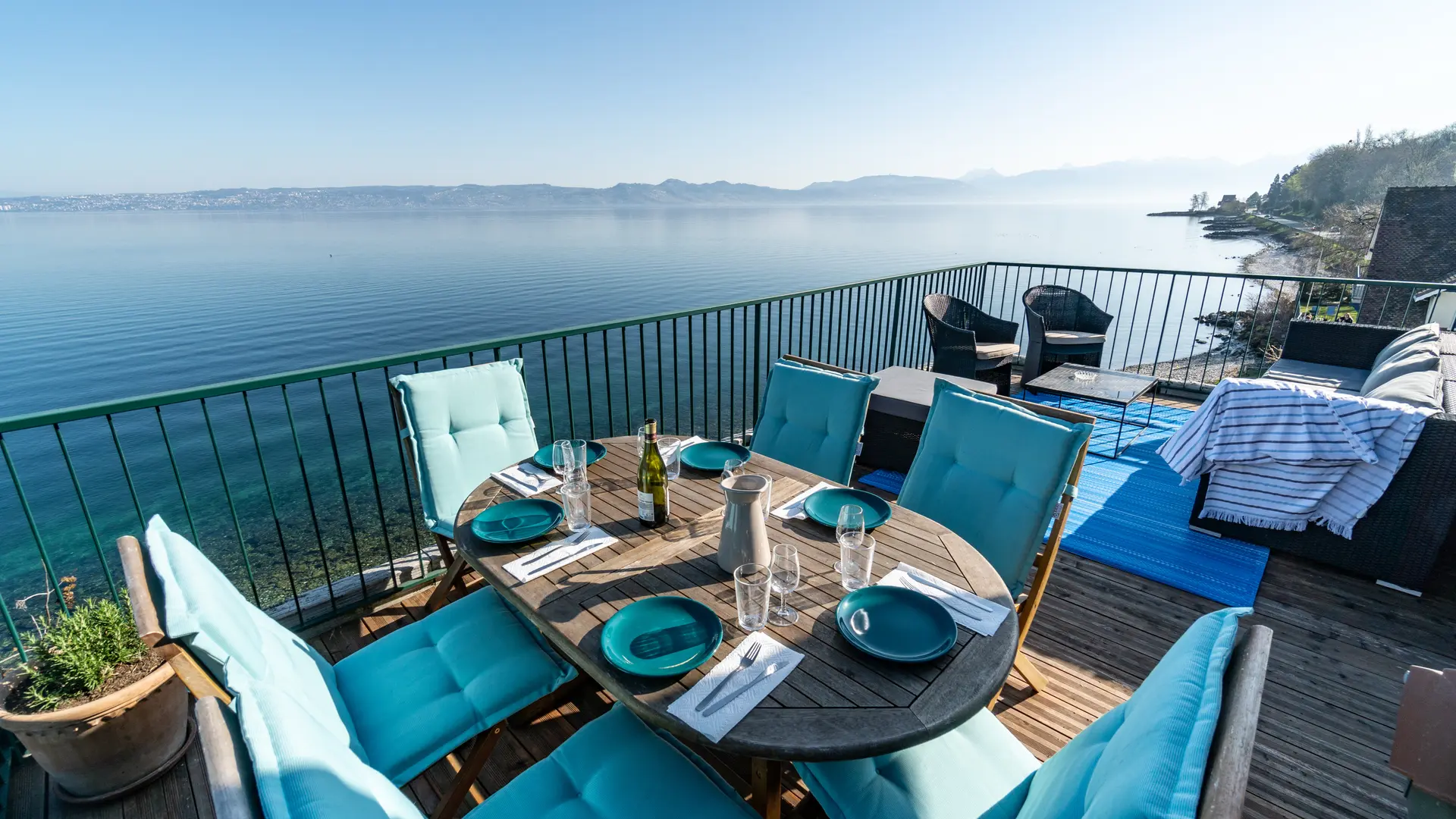 Terrasse panoramique lac