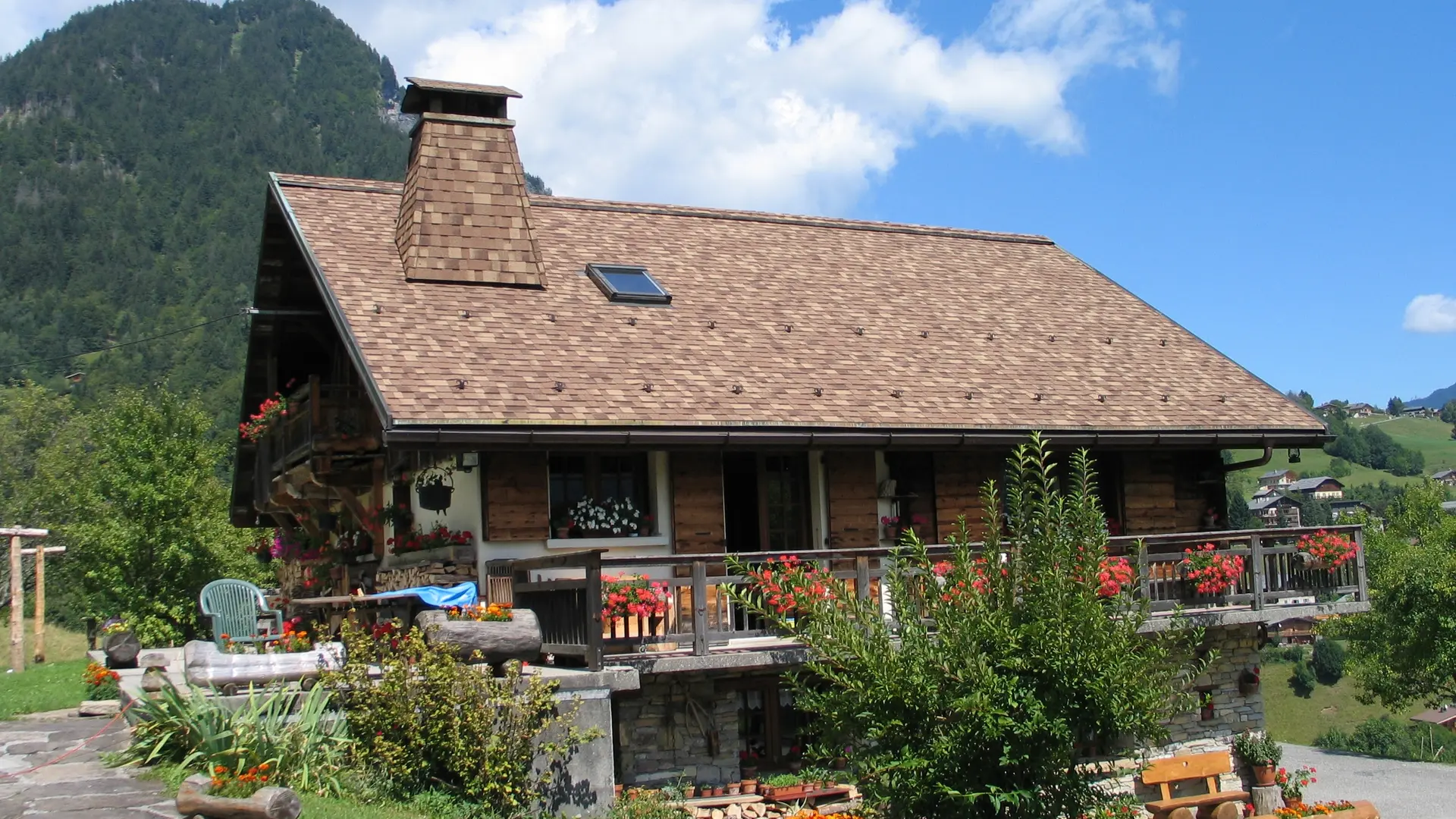 Chalet au début de l'automne
