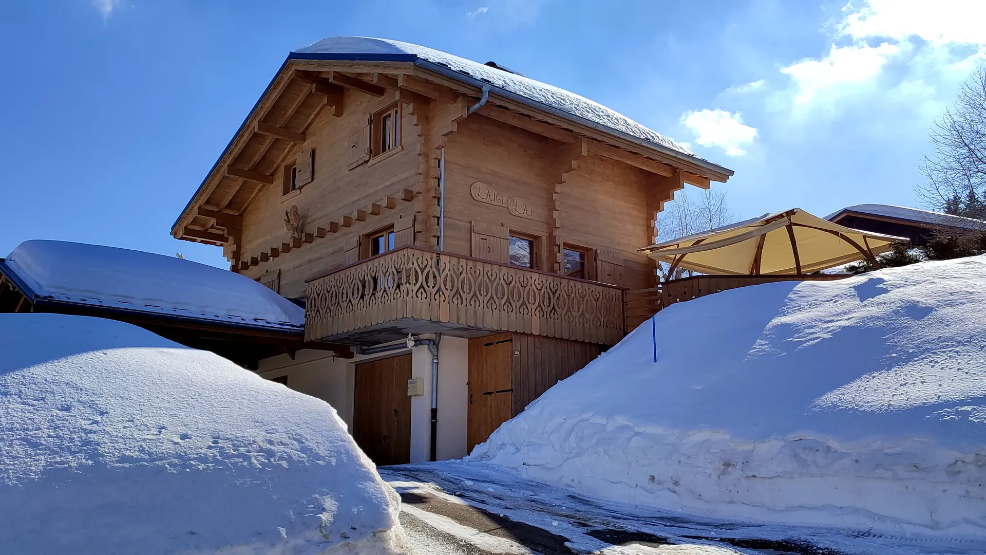 Chalet en hiver