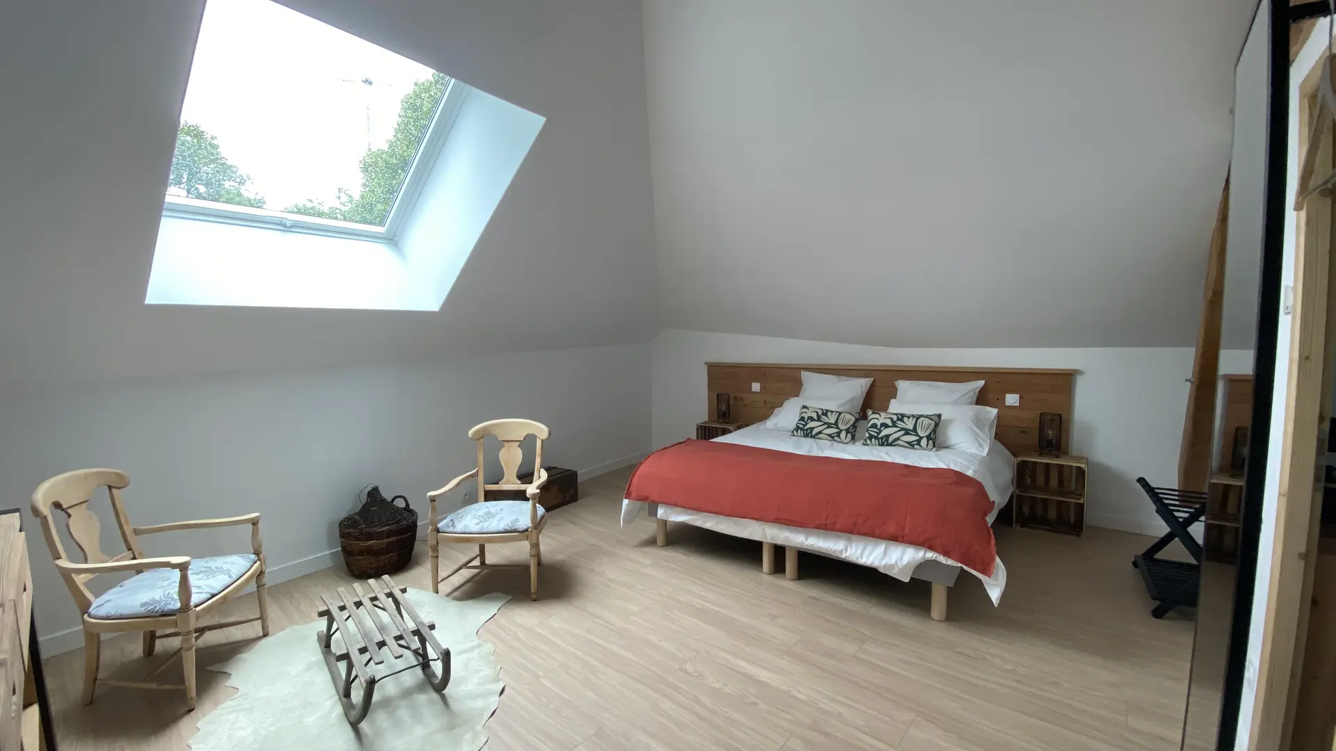 Chambre Sous les Etoiles (1 grand lit ou 2 petits lits)