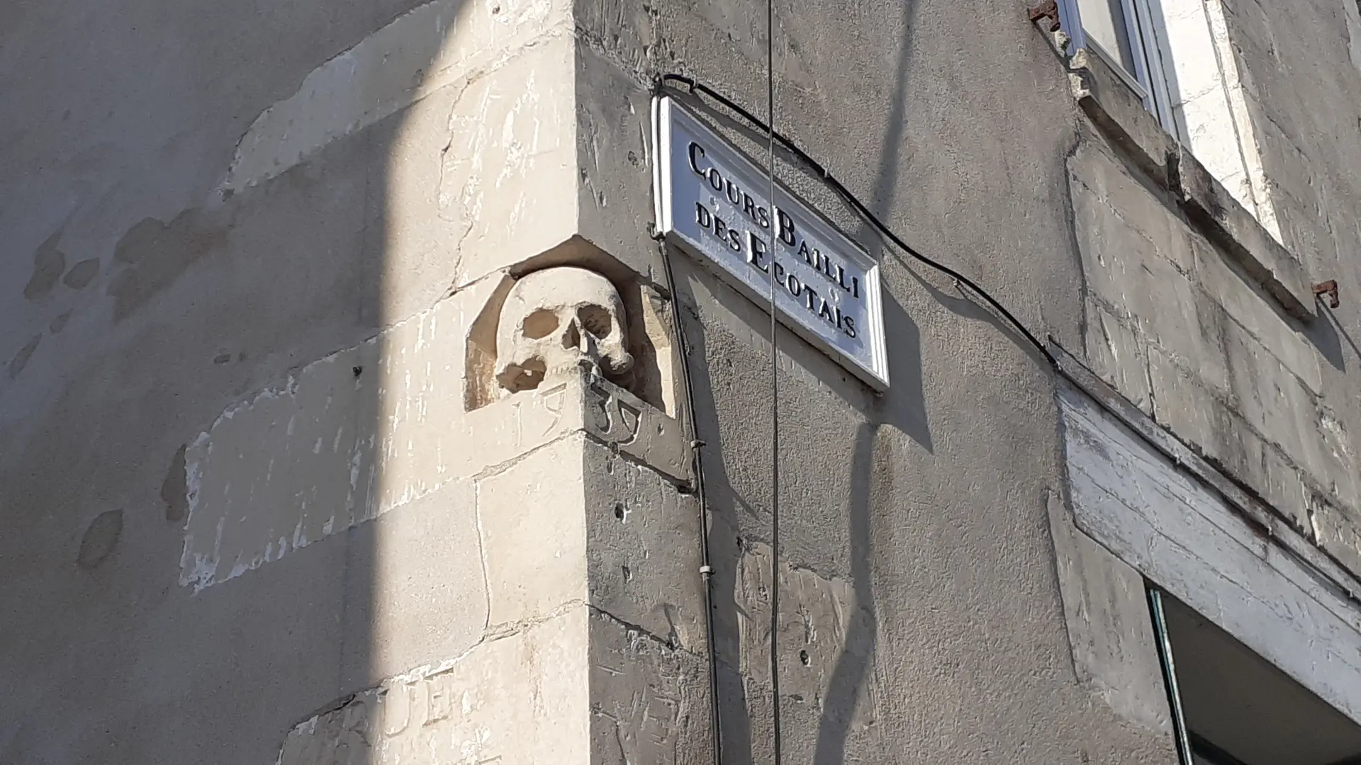 Escultura de calavera