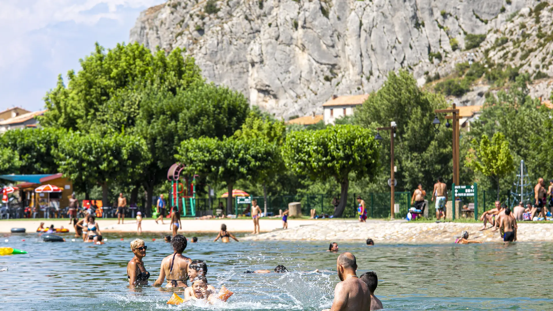 L'espace de baignade