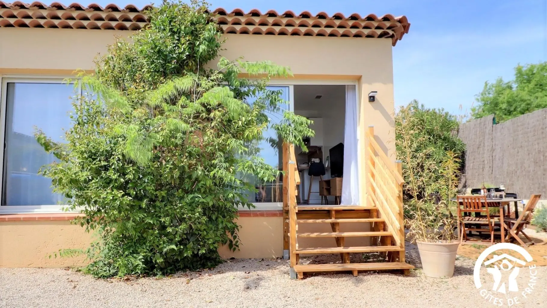 gîte et sa terrasse