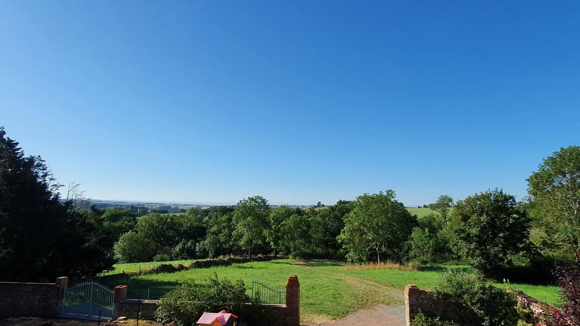 vue sur la campagne environnante