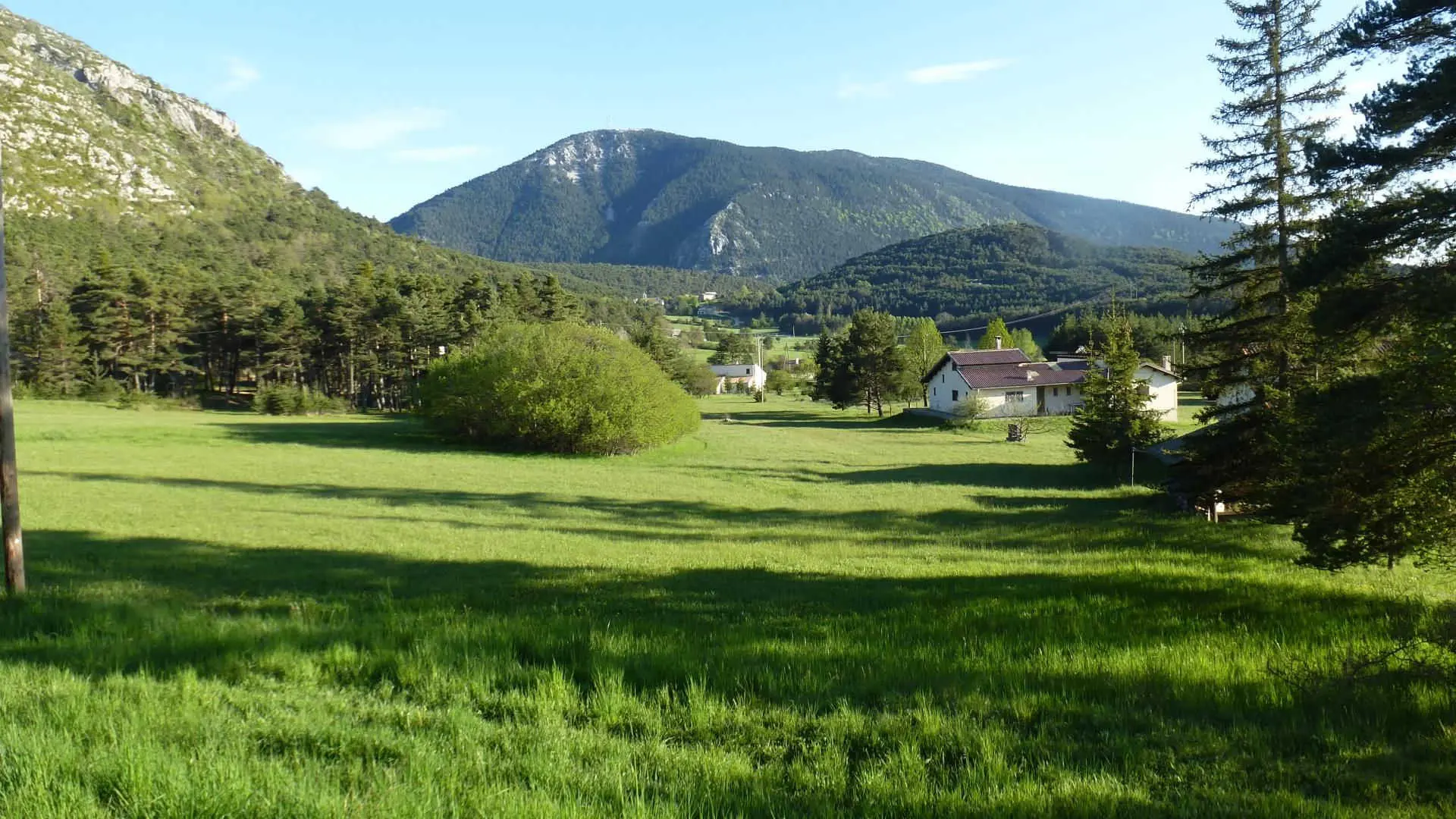 Vue face au gîte