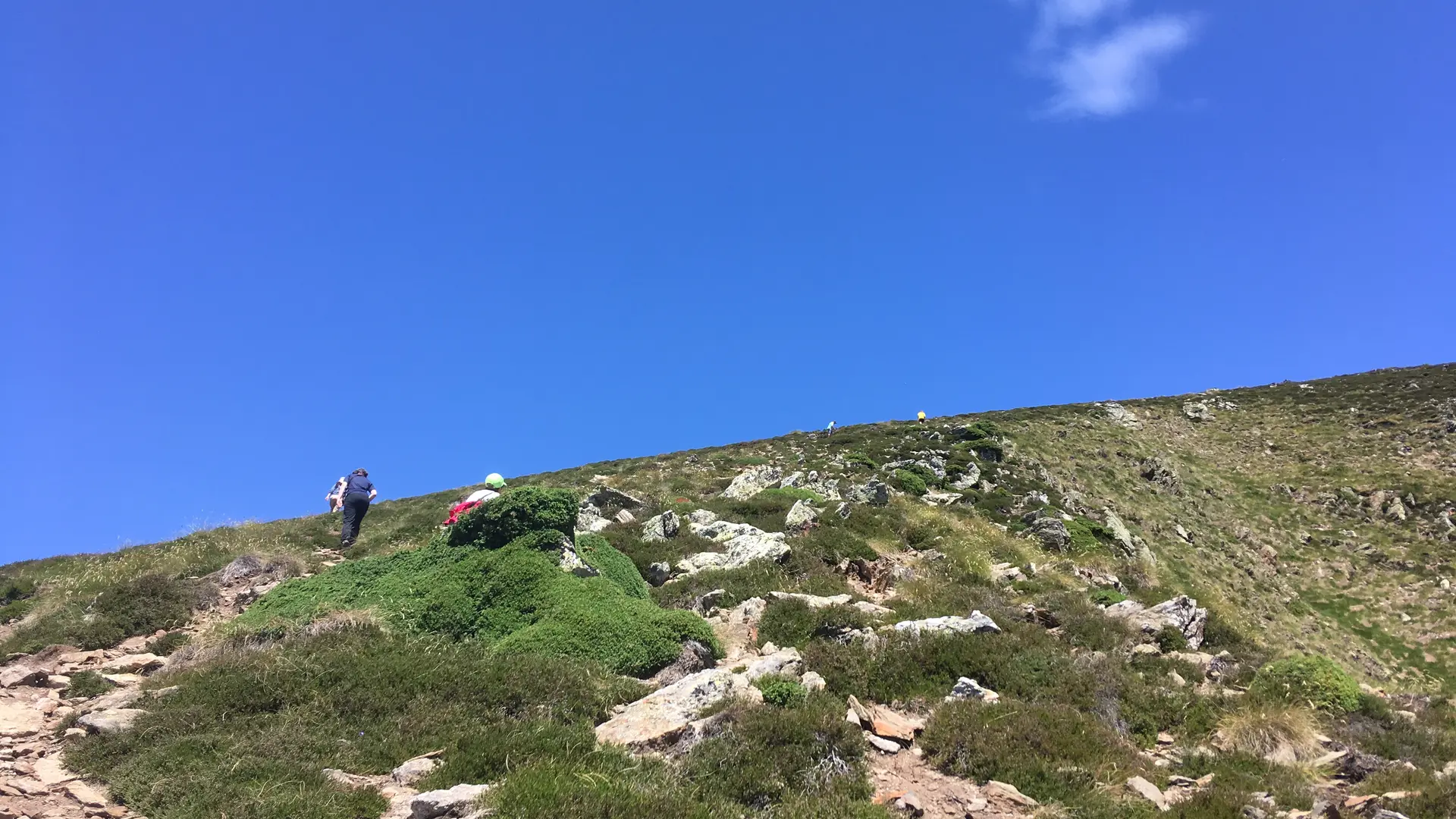 Crête avant le sommet