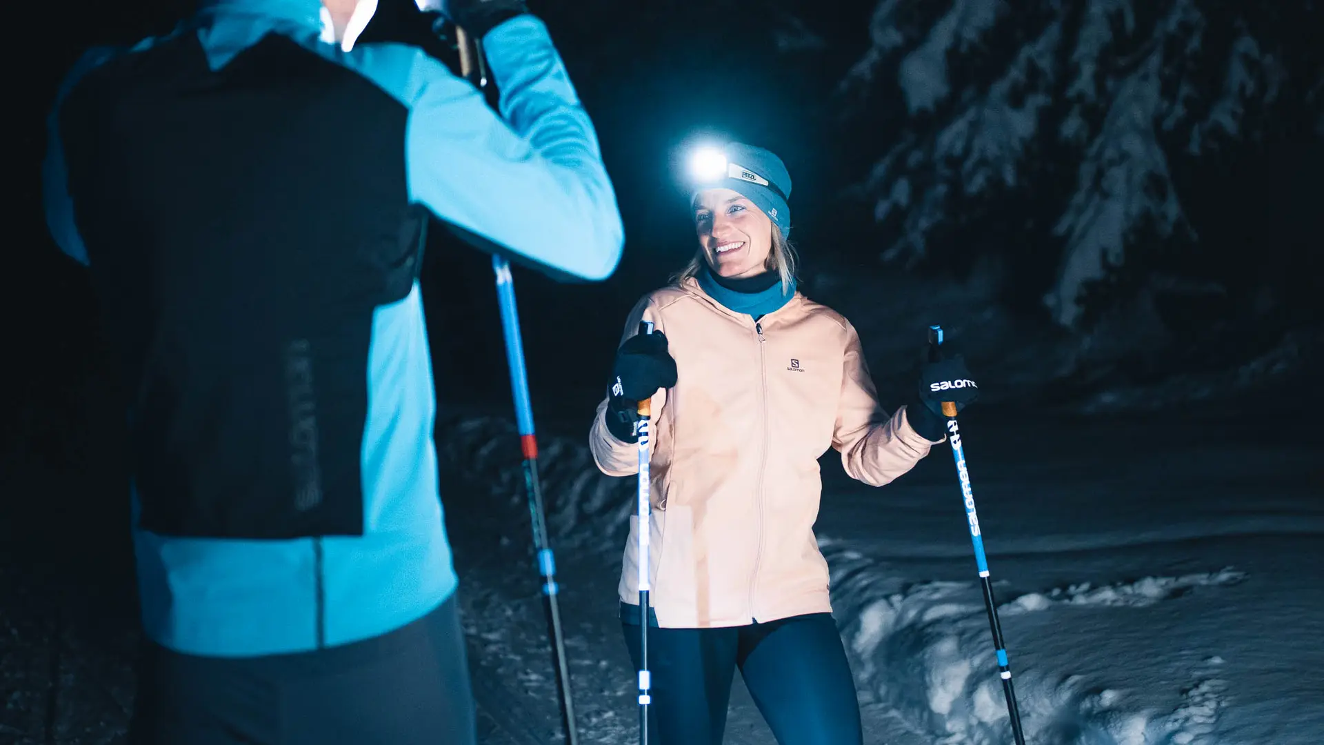 Ski Nordique en nocturne Le Grand-Bornand