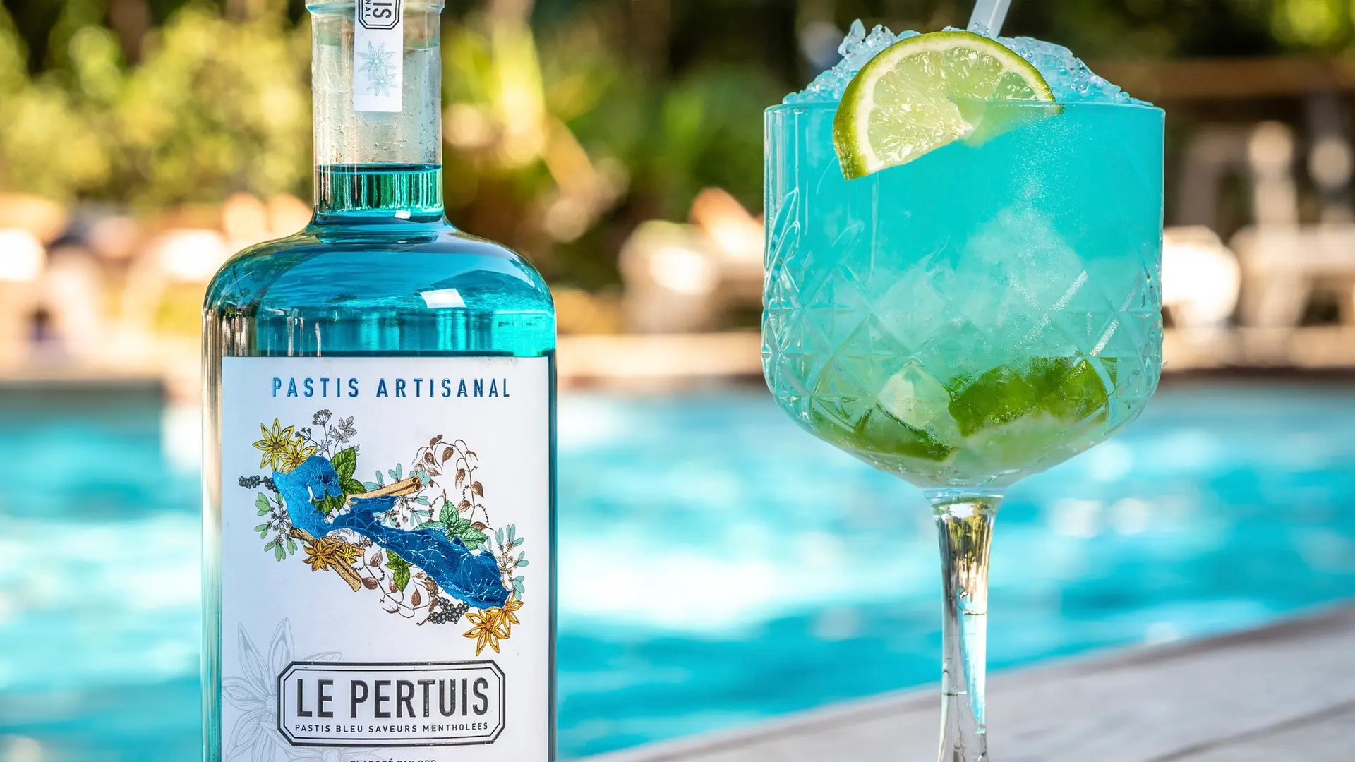 Pastis bleu Le Pertuis