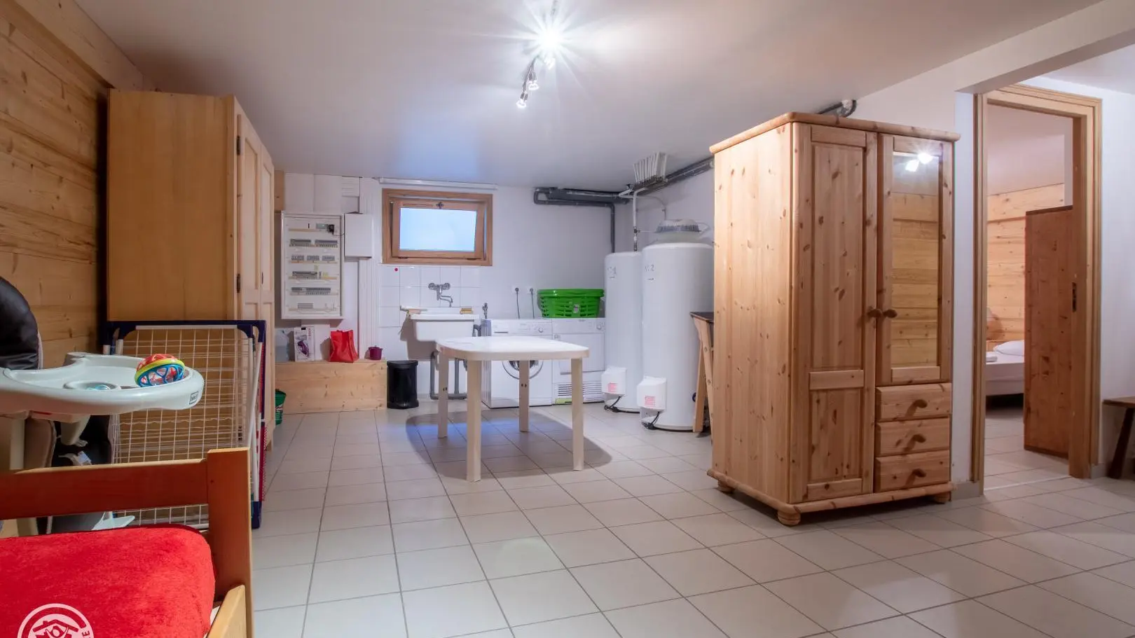 Grande buanderie au niveau -1.