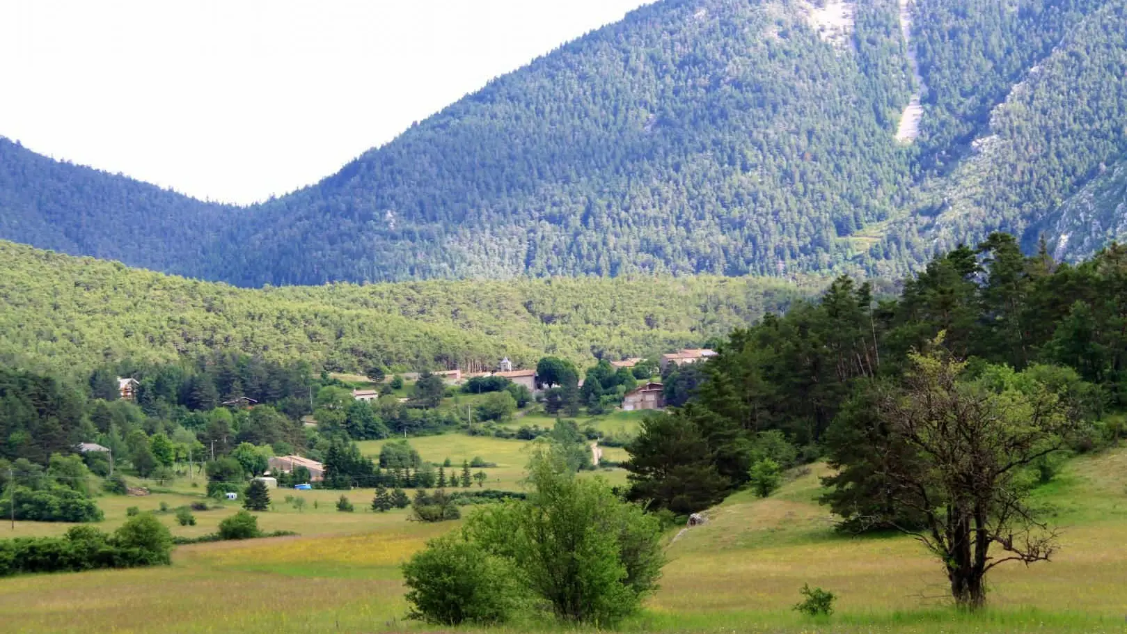 La plaine devant le gîte