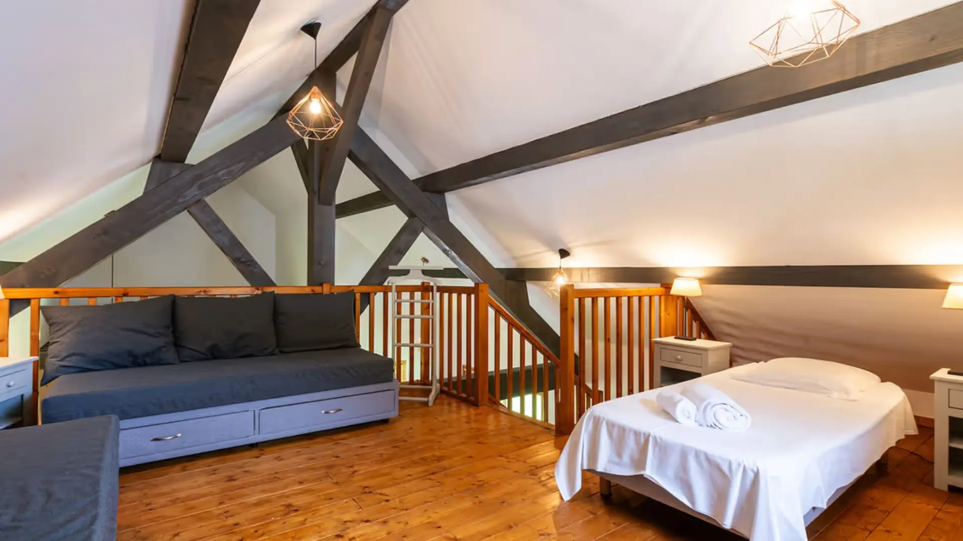 mezzanine canapés lit simple