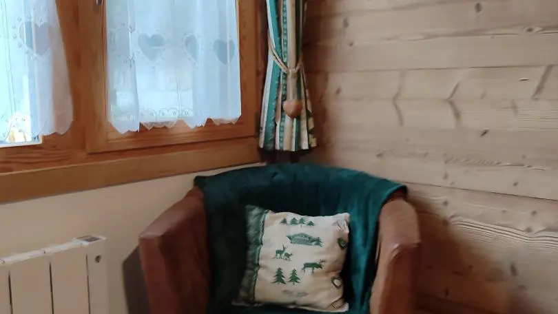 Séjour avec 1fauteuil et radiateur à inertie basse consommation