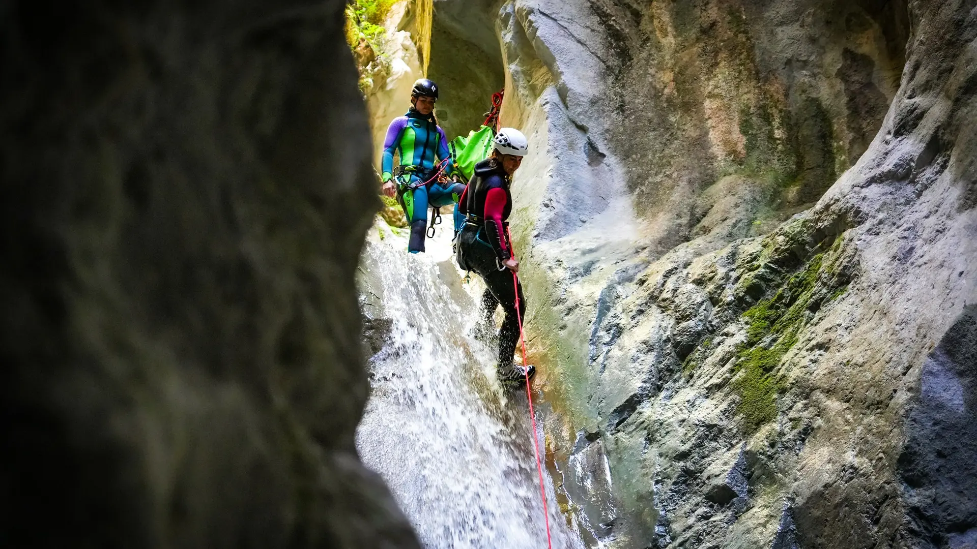 Descente rappel Canyons Expérience