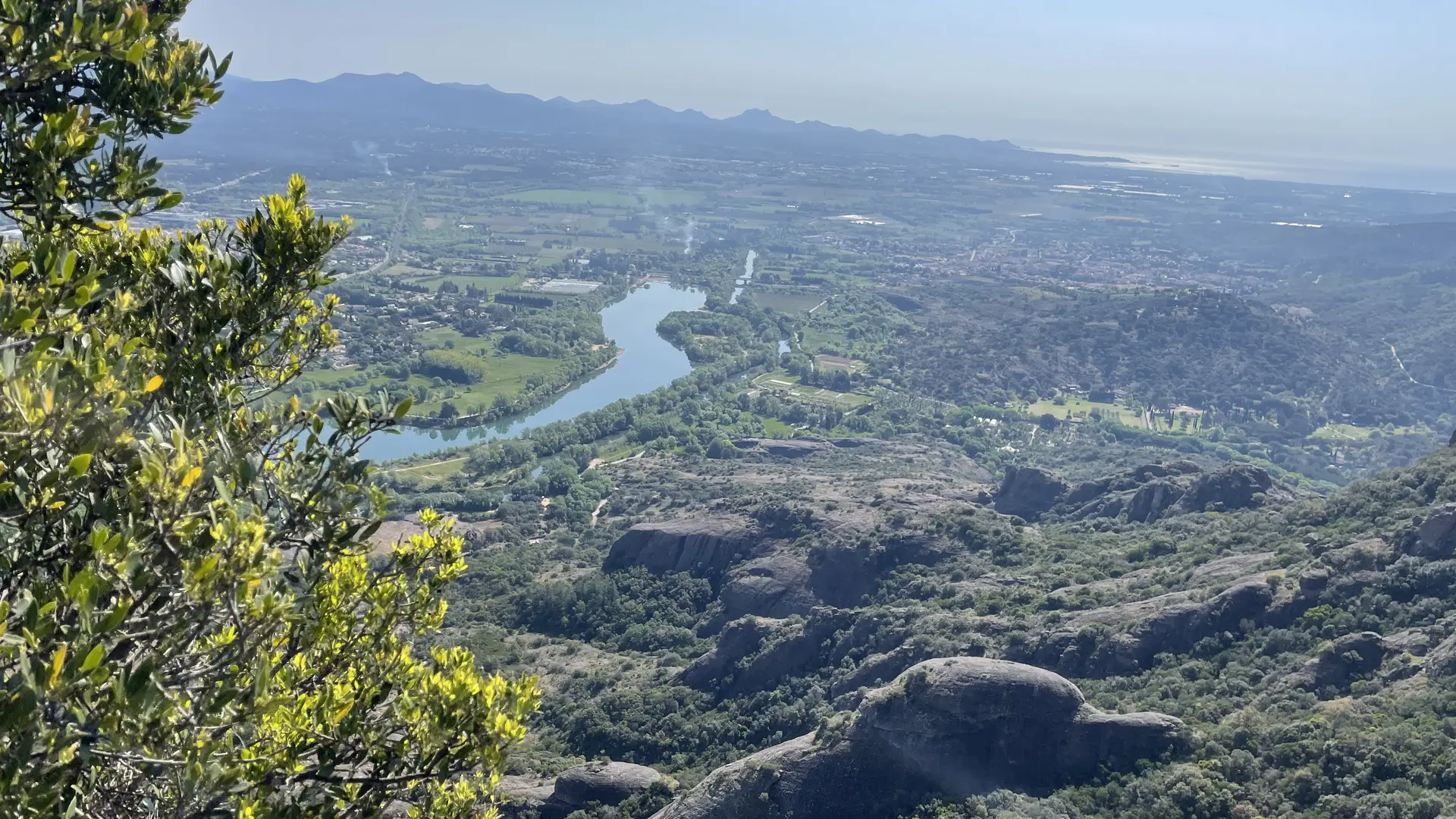 Vue en haut du Rocher de Roquebrune