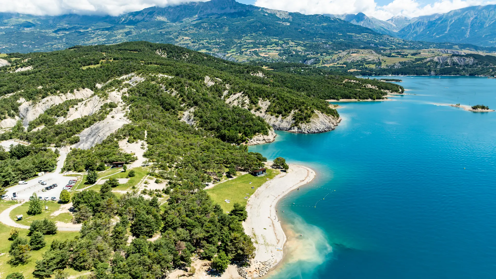 Plage des Trémouilles, Baie de Chanteloube - Chorges