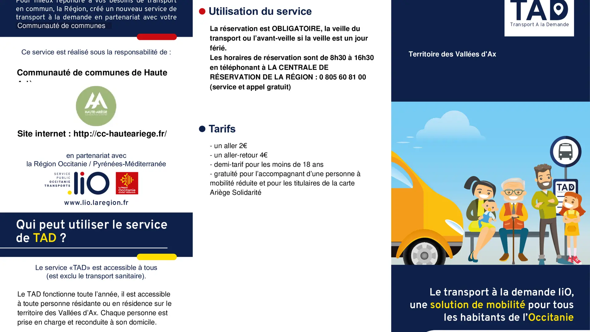 Transport on demand in Vallées d'Ax