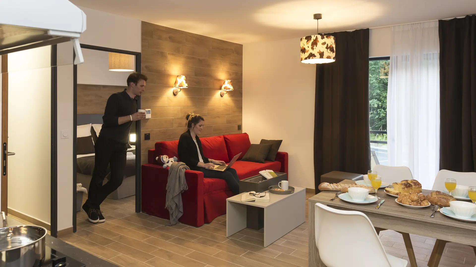 ISATIS residence odalys chamonix - pièce à vivre 2