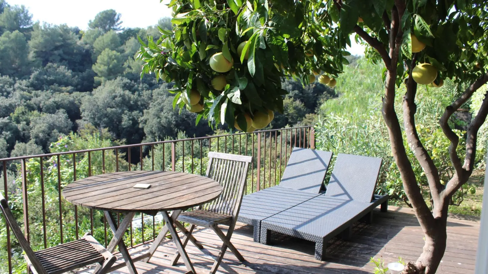 Terrasse Gîte Pamplemousse de St Paul de Vence - Gîtes de France Alpes-Maritimes