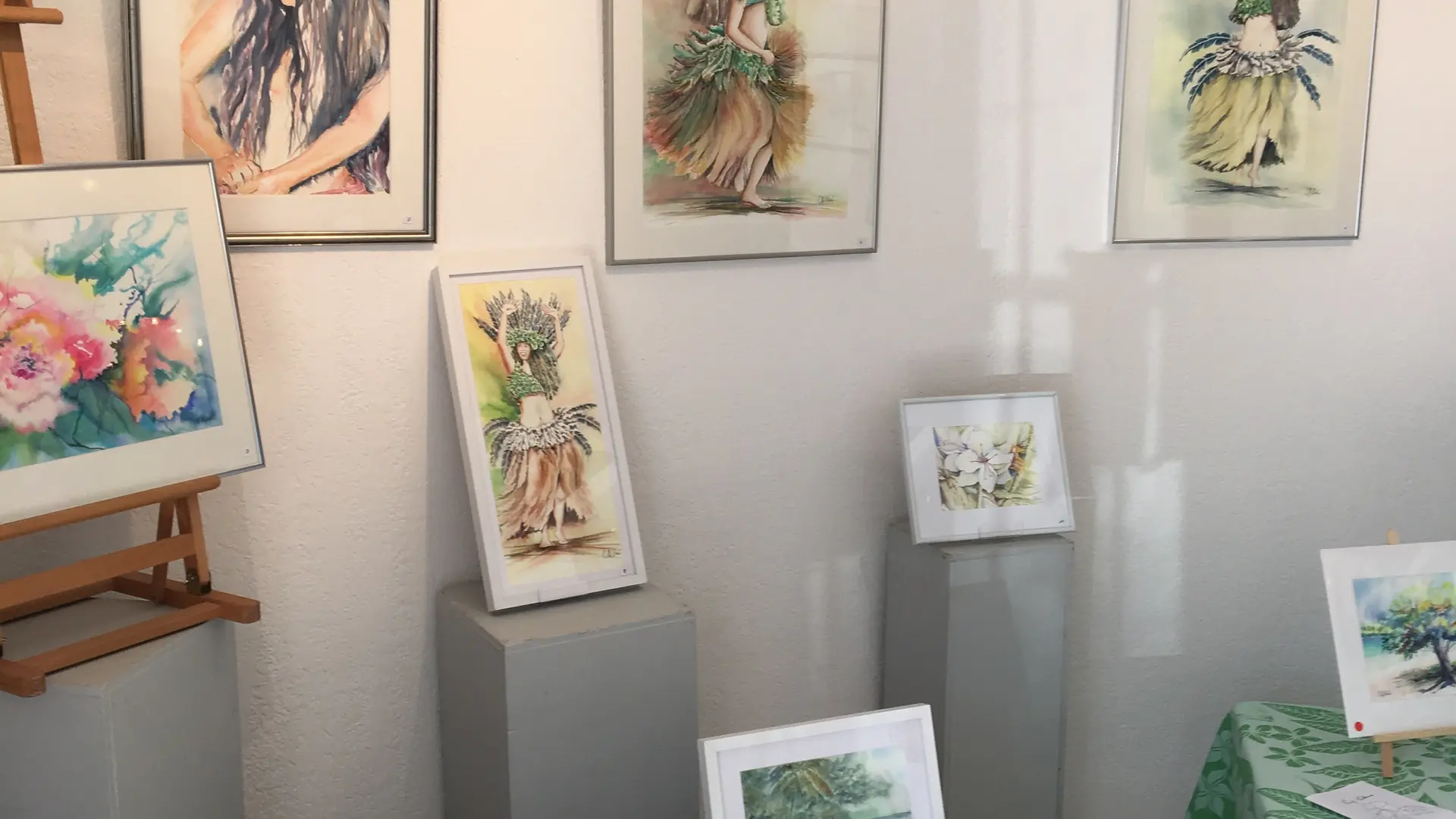 Exposition d'aquarelle à la galerie municipale de Pierrefeu du Var