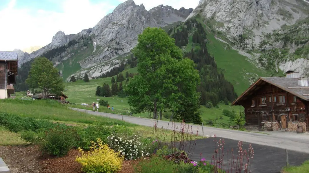vue sur la chaîne des Aravis