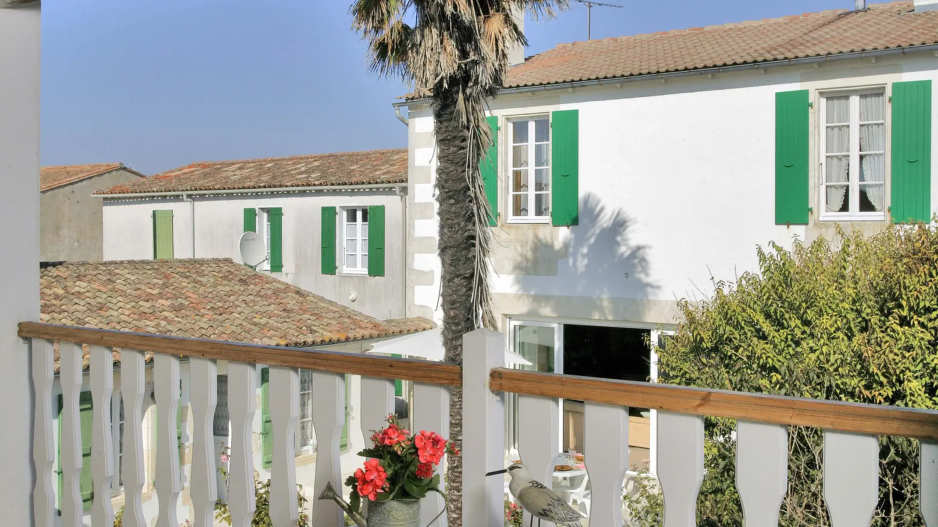 Balcon et la vue du loft