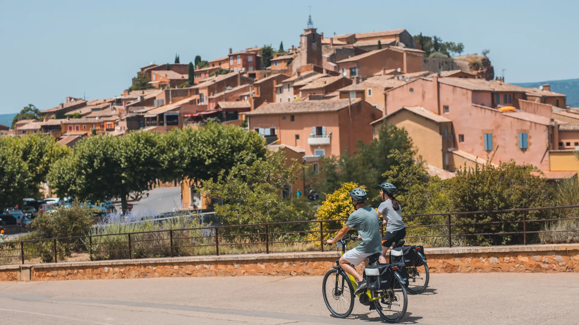 Les ocres à vélo - Roussillon