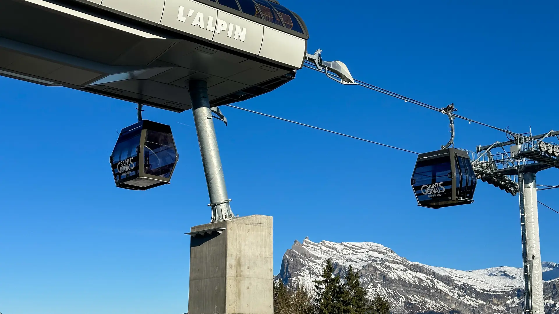 Gare d'arrivée de la télécabine de l'Alpin au Bettex