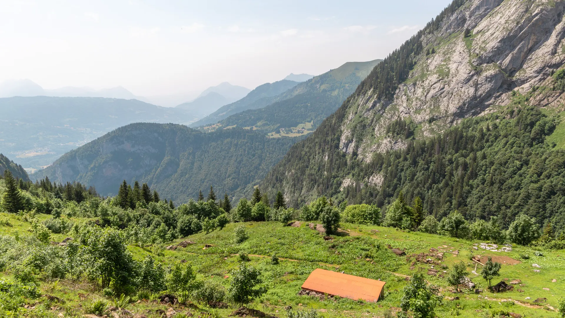 Vue du refuge de Folly