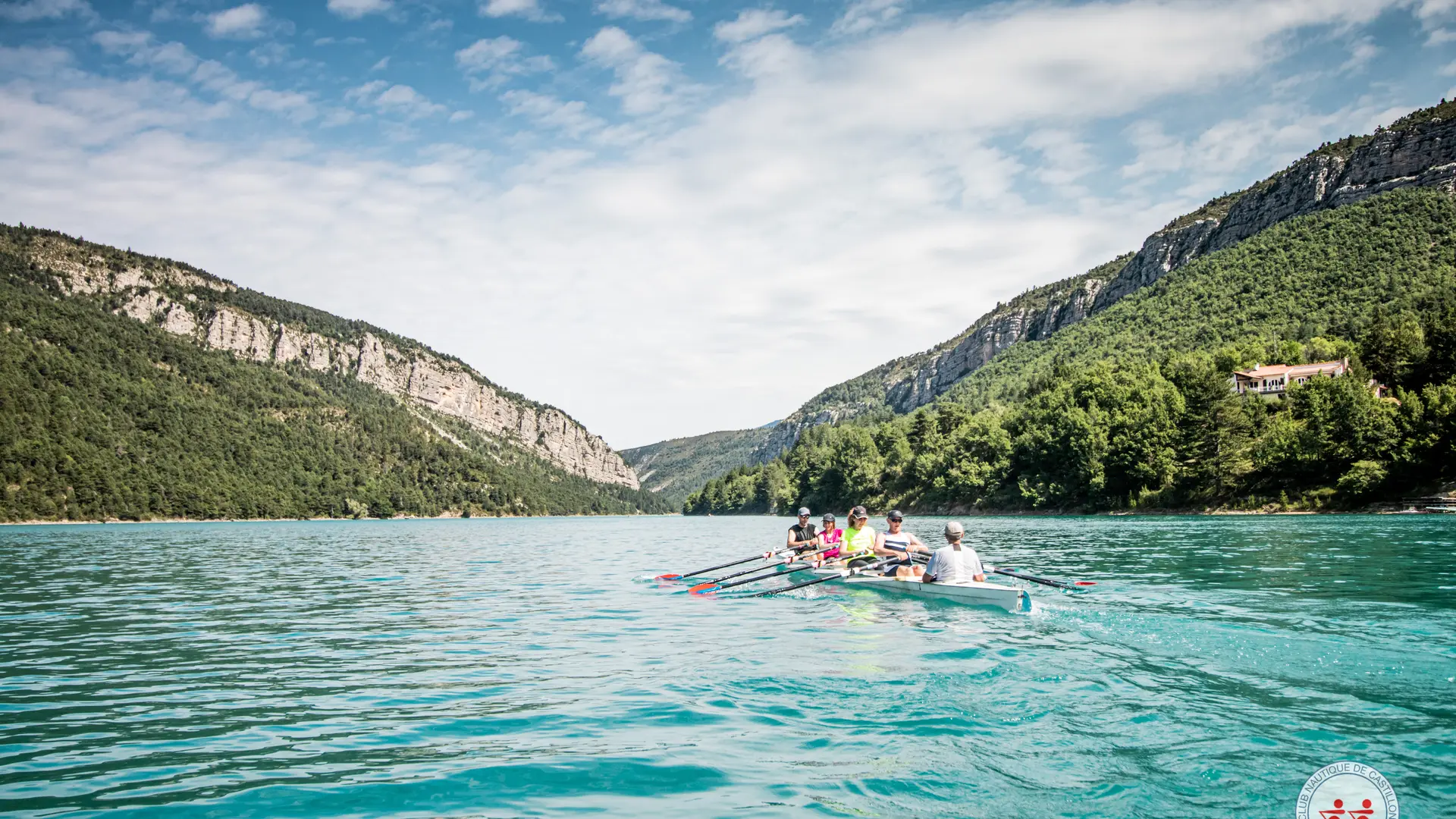 Aviron sur le lac de Castillon