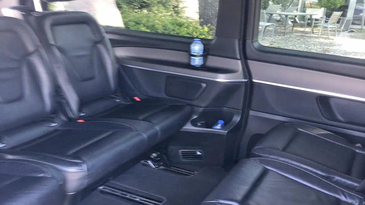 Vue intérieur du VTC