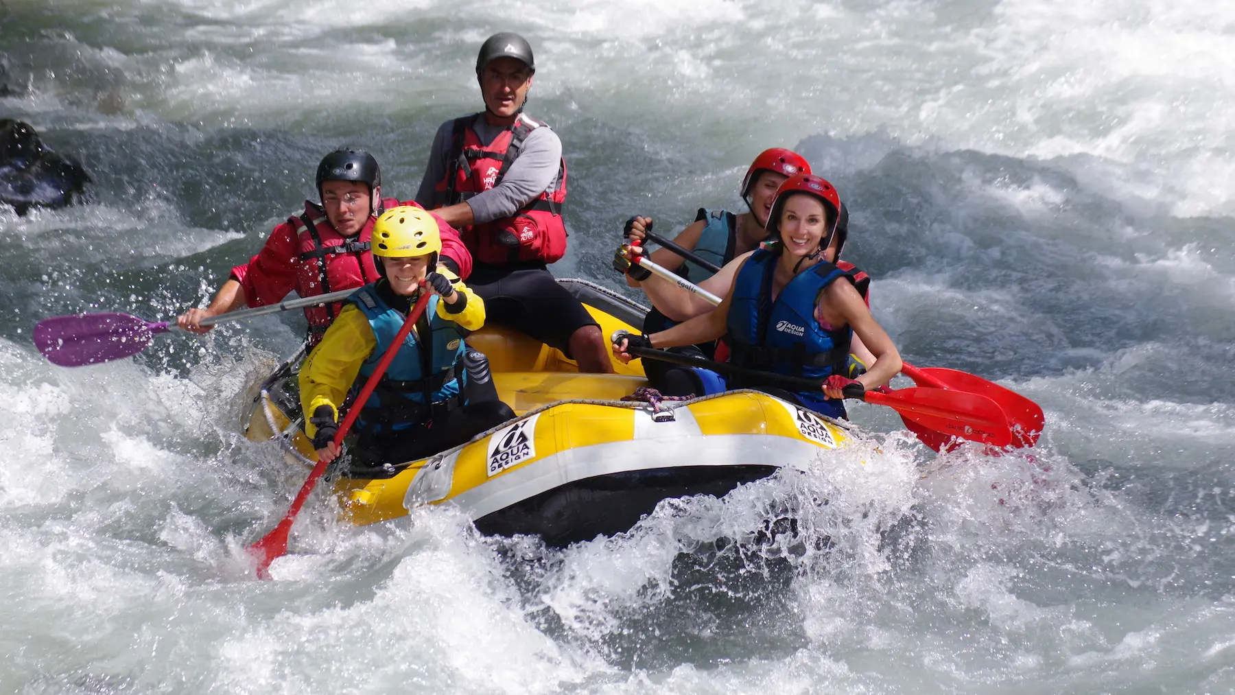 Au pied de la Meije de nombreux rapides à parcourir en Rafting