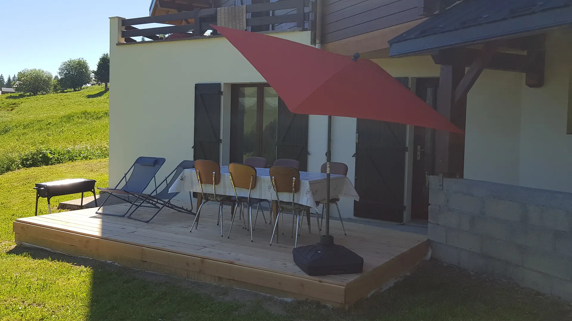 Terrasse en été