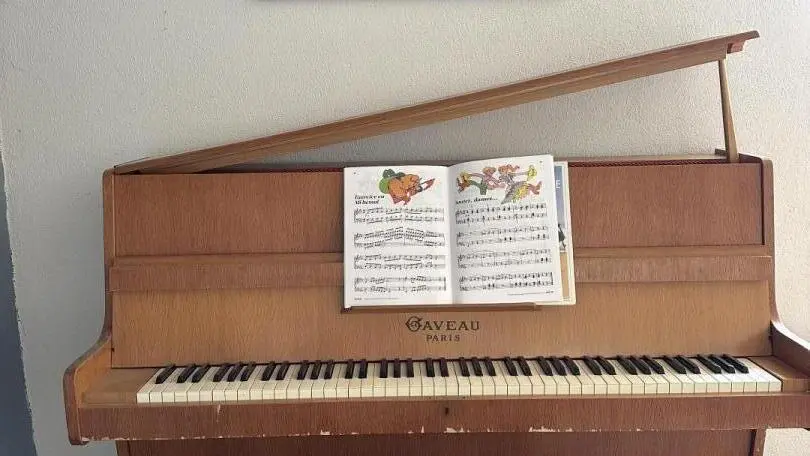 Pour les musiciens un piano vous attends dans la salle de jeux.
