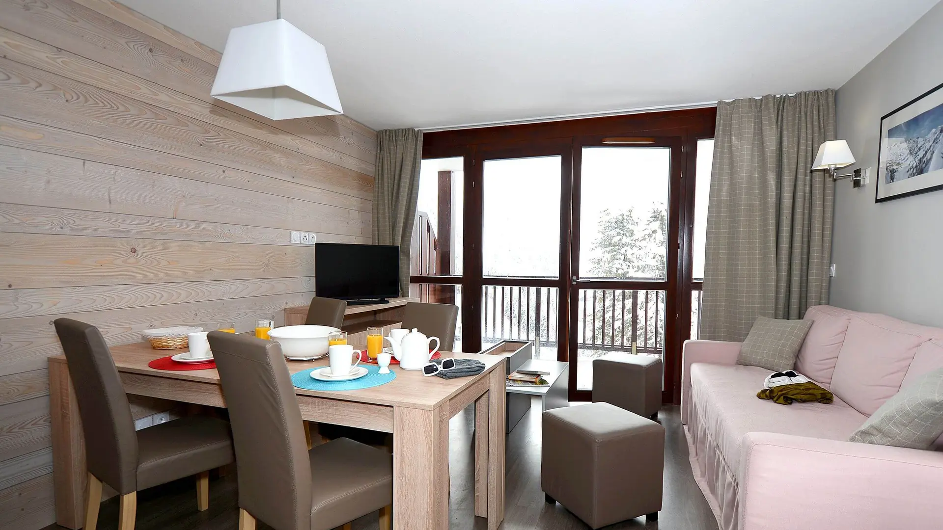 Salon dans un appartement pour 4 personnes